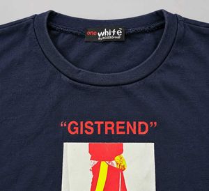 Navy Blue Graphic Print T-Shirt