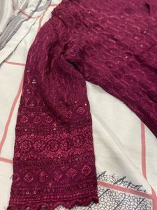 Elegant Maroon Kurta Set