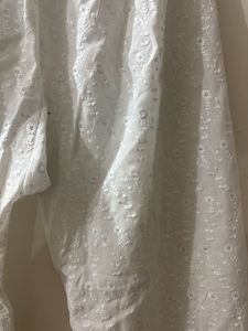 Elegant White Chikankari Palazzos