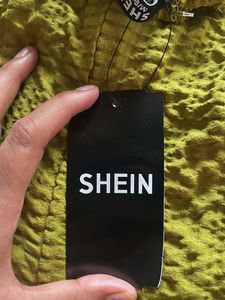 Chic Textured Olive Green Dress