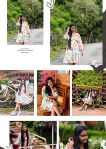 Boho Floral Print Puff Sleeve Mini Dress 1timeuse