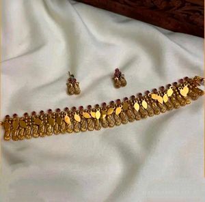 Gold Plated Necklace & Earrings Set