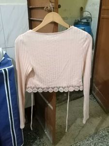 Pink Knit Cardigan