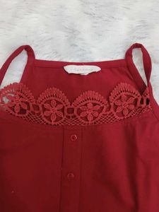 Lace Trim Spaghetti Strap top