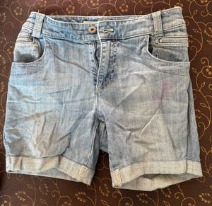 Light Wash Denim Shorts