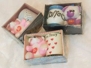 1 Cute Teddy Bear &amp; Mug Gift Set