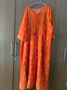 Orange Colour Amydus Maxi Dress Size 4