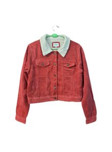 Red Corduroy Sherpa Jacket