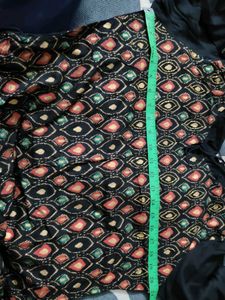 New Black  Kurti with Tassels
