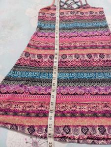 Boho Print Fit &amp; Flare Dress