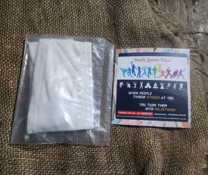 White Athletic Headband