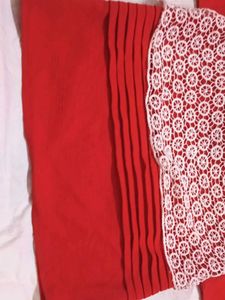 Red Lace Overlay Dress