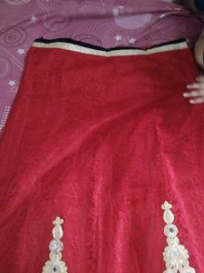 Stunning Red Lehenga Skirt