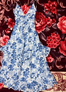 Backless Floral Maxi Dress