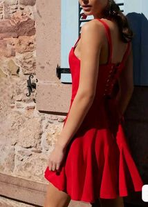 Stunning Red Fit and Flare Dress by Trendyol