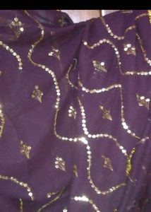Elegant Dupatta with Gold Detailing