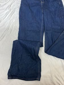 Classic Dark Wash Wide Leg Jeans