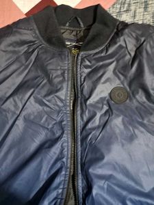 Men's Blue Ombre Bomber Jacket