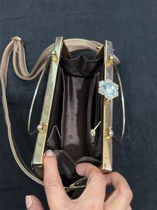 Elegant Rose Gold Clutch Bag