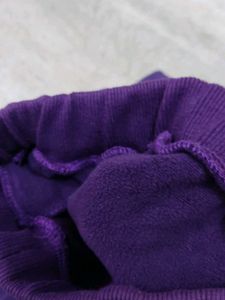 Purple Joggers with D5 Detail
