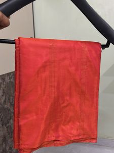 Elegant Orange Ethnic Saree