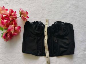 Stylish Black Lace Corset Top