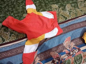 Kids Red Zip-Up Hoodie