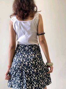 Stylish Printed Wrap Skirt