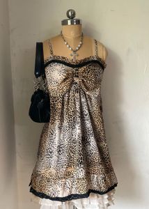 Leopard Print Mini Dress