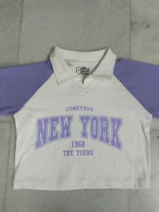 The Souled Store "New York" Crop Top