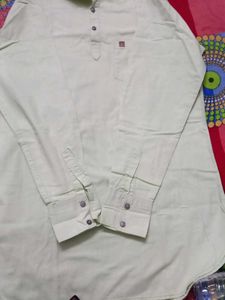 Men's Casual Green Kurta Shirt