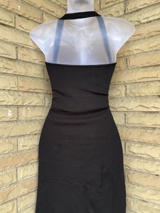 Chic Black Halter Neck Dress