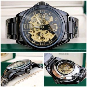 Stylish Black Automatic Watch