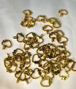 Golden Heart Charms (Set of 20 pieces)