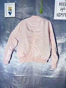 H&amp;M Light Pink Bomber Jacket