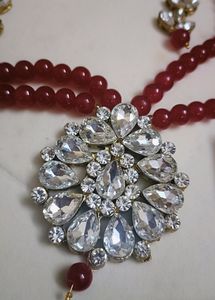 Moti &amp; Stone Red Long Set