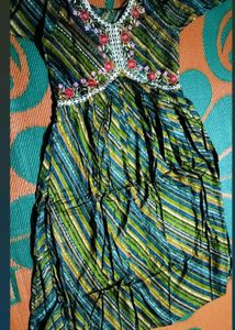 Brand New Alia Pattern Kurti Set - Blue