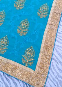 beautiful saree embroiding work