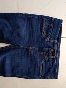 Branded Woman Dark Blue Jeans