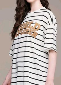 Striped "World Explorer" T-Shirt