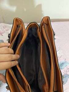 Stylish Logo Print Handbag