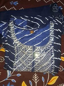 Stylish Blue Kurta Set