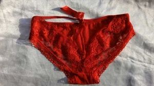 Lace Red Briefs