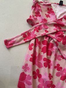 Cute Floral Print Mini Dress
