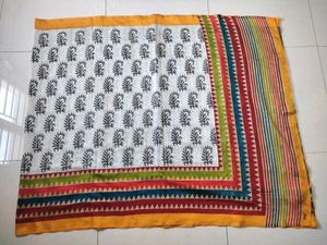 Like New - Grey and White Saree
