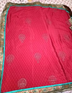 ❤️pretty red Saree. now available in coins