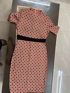 Patterned Bodycon Dress