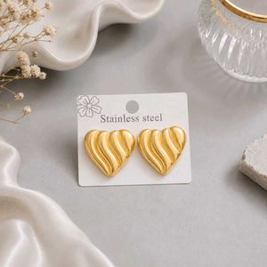 Gold Heart Shape Earrings