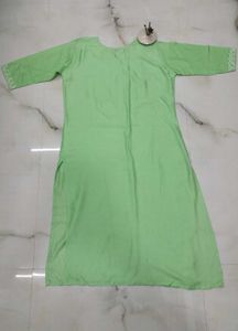 Brand New Embroidery Mint Green Kurta Set