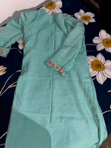 Beautiful Teal Embroidered Kurta Set